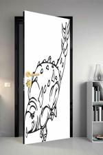 Qth Line Art Dor-1156 Design Door Sticker