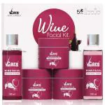 Vcare Beauty Concepts Wine Facial Kit For Glowing Skin with Natural Wine Extract | Anti Ageing| For Men and Women| Natural Ingredients| Professional Parlour Long Time Use Facial kit |5 in 1 Pack