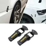 AutoBizarre Car Bumper Security Hook Lock Clips Kit Quick Release Fasteners MOMO Bumper Clips for Car Bumpers, Fenders, Trunk and Hatch Lids Compatible with All Cars (Set of 2)