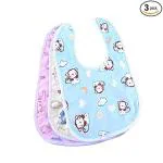 BIGBOUGHT Baby Bibs Apron for Baby boy and Girl Assorted- Pack of 3