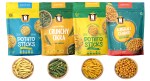The Nosh Treat (Pack of 4, 245g) I Vacuum Cooked Potato Sticks (65g + 65g), Okra (35g), Chana(80g)