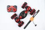 THE RED BABY Pioneer RC Car Stunt Remote Control Car Twisting Drift Car 2.4GHz Gesture Sensor Watch Control Toy Cars Off Road Vehicle 360 Flips with Lights Music for Boys Girls Kids