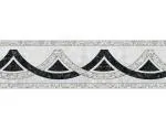 WallDesign Tile Border Tile Marble Stone Inlay Pattern (3 inch width by 30 ft length) For Bedroom, Living, Kitchen
