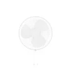 Atomberg Renesa 3 Blade 400 mm BLDC Motor with Remote Control Wall-Mounted Fan, White