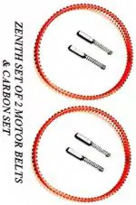 ZENITH Sewing Machine Motor Belt and Carbon Set of 6 for Domestic sewing Machine Combo Nylon Round Sewing Belt