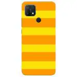 MobiEra Oppo A15 Yellow Orange Design Plastic Hard Case Cover