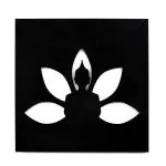 Vah Black Wooden Buddha Wall Art Decor Hanging Office