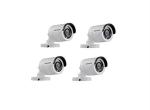 Hikvision Full Hd 2Mp Cameras, White, Black (Pack Of 4)
