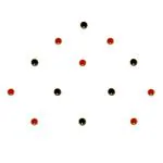 Comet Busters Red, Black Round Bindi For Women