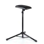 Tattoo Gizmo Tripod Stand Armrest, Professional Tattoo Armrest Adjustable Height And Tilt Tattoo EquiTattoo Gizmoent, Arm Leg Bar Rest Bracket With Sponge Durable Tattoo Tool, Metal+Pu Leather (Small, Black)