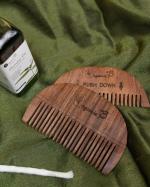 Organic B Rosewood Comb with Oil Holes| Sheesham Wooden Oil Applicator - Brown