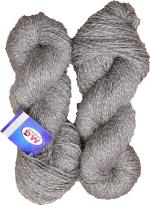 Simi Enterprise Steel Grey Wool Shiny Wool Hank Hand Knitting Wool, Art Craft Soft Fingering Crochet Hook Yarn, Needle Knitting Yarn Thread Dyed, 200 G
