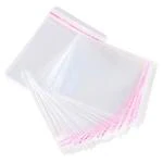 Agroha -Plastic Polythene Clear Bags Small Size Pouches Transparent Self Adhesive BOPP Bags For Jewellery Packing Pack Of 200 Pieces (3 * 4 Inch)