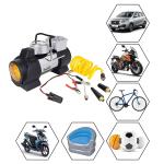 Oshotto 12V-Heavy Duty Universal Double Cylinder Air Compressor/Tyre Inflator-Steel Body