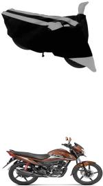 RONISH Two Wheeler Cover for Honda (Livo, Black, Silver)