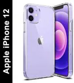 Fashionury Back Cover for Apple iPhone 12 (Transparent, Grip Case, Silicon, Pack of: 1)