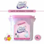 Washberry Front Load And Top Load Machine Matic Detergent Washing Powder With Plastic Container 4 Kg