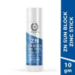 CSC ZN Sunblock Zinc Oxide Cream Stick - SPF 50+ Broad Spectrum Sports Sunscreen Stick (cricket, football, swimming, jogging, cycling, biking), Sweat & Water Resistant, Paraben Sulphate Free, 10g