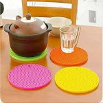 KitchenFest Multipurpose Trivets Hot Pot Pan Holder Silicone Non Slip Heat Resistant Matt - 2 Pcs.