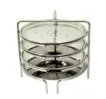KLASSWARE STAINLESS STEEL - 4 PLATE IDIYAPPAM/NOOLAPPAM/OTTU SHAVIGE stand (PLATE SIZE:15.5CM)