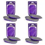 Frido Orthopedic Heel Pads for Heel Pain Relief, Heel Insole for Extra Cushioning and Comfort, Slim Designed Heel Cushions for Shock Absorption, Plantar Fasciitis Support, Heel Aggravation & Spur Relief Heel Cups, Large (UK 8 - 11), Pack of 4