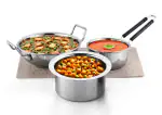 Kitchen Krafts Stainless Steel Induction Cookware Set 3 pcs