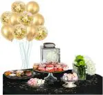 FANEX Glitter Latex Party Decoration Air Balloon Set (Pack of 10)