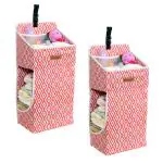 PrettyKrafts Nursery Organizer and Baby Diaper Caddy Hanging Diaper Organization Storage for Baby Essentials /Hang on Buckle, Changing Table or Wall