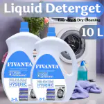 fivanta Godrej Liquid Detergent Blue 10Liter For all Types Of Clothes, Contain Natural Ingredients, Suitable for all types of washing machine