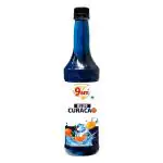 9AM Blue Curacoa Mocktail Syrup 750ml| Ready to drink Syrup For Cocktails, Mocktails, Sodas, Ice-teas, and more | Alcohol-Free | Concentrated Syrup | Ready to mix | Pack of 1