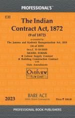 Indian Contract Act 1872 with State Amendments_Professional Book Publishers