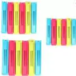 FIVANIO Bag Sealing Clips Large, Medium, Small Bpa Plastic Plastic Clips (Set Of 18, Multicolor)