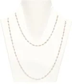 Vridaann Parashara Men and Women Chrome Plated Wood Tulsi Mala Necklace