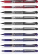 Pilot Hi-Tecpoint V7 Grip Fine Point Liquid Ink Pen | Tip Size - 0.7 MM | Dimpled Rubber Grip with Unique Dimple Tip Technology | Ink Colour - 4 Blue, 4 Black and 2 Red | Pack of 10