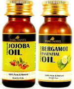 Park Daniel Pure And Natural Jojoba Carrier Oil And Bergamot Essential Oil, 30 Ml Each (Combo Of 2)