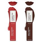 FS ForSure Power Stay Waterproof Matte Liquid Lipstick (Pack of 2) Multicolor