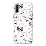 Bhaicover Realme C3 Cute Cat Swag Printed Back Cover Case