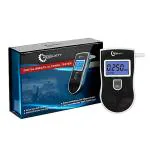 Robustt Alcohol Tester Black (Pack of 1) Advance Digital LCD Display Portable Breathalyzer with 5 Mouthpieces (Model-1)