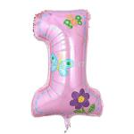 Grand Shop Pink One Number Foil Toy Balloon