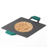 The Indus Valley Iron Square Tawa/Tava for Dosa/Chappati/Naan with Twin Handle | 12 Inch, 3.1Kg, Gas&Induction-Friendly | Pre-Seasoned,100% Toxin-Free,Naturally Non-Stick,Long Lasting
