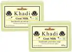 Khadi Goat Milk Glycerin Melt And Pour Organic Natural Soap 125 g (Pack of 2)