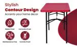 Supreme Furniture Dollar Foldable, Rectangle Plastic Table, Suitable for Study Indoor & Outdoor(Coke Red)