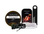 Sheppits Premium Shoe Shiner (Neutral), Shoe Polish (Brown), Shoe Horn (Black), Sneakers Sports Shoes Laces (White), & Formal Shoes Laces (Black) Combo | Shoe Care Kit