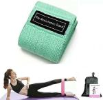 Fitcozi Fabric Resistance Loop Hip Band for Hip, Legs, Stretching, Toning Workout Resistance Tube (Green)