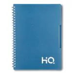 Navneet HQ| Single Subject Notebook - Blue with PP cover| Spiral Bound Notebook| Single Line Notebook| A5 Size - 14.8 cm x 21 cm| 160 Pages| Pack of 2