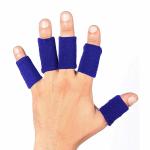 JoyFit Finger Support Sleeves, Blue, 5 Pcs