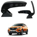Oshotto Dual Tone Car Armrest Console Dark Black Compatible with Hyundai Creta