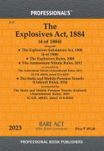 Explosives Act 1884 Alongwith Explosives Substances Act 1908_Professional Book Publishers