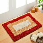 HOWNICE Cotton, Polyester, Microfiber Door Mat (GREY BEIGE WHITE BROWN MULTICOLOUR, Medium)