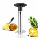 axaka Pineapple Cutter Corer Slicer Peeler, Stainless Steel Slicer Stem Remover Cutter Tool
